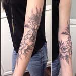 Tattoos - Vintage Floral Arm Wrap- Instagram @michaelbalesart - 121890